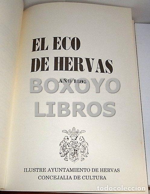 Libros de segunda mano: El Eco de Herv&aacute;s. A&ntilde;o 1895. Ed. facs&iacute;mil - Foto 2