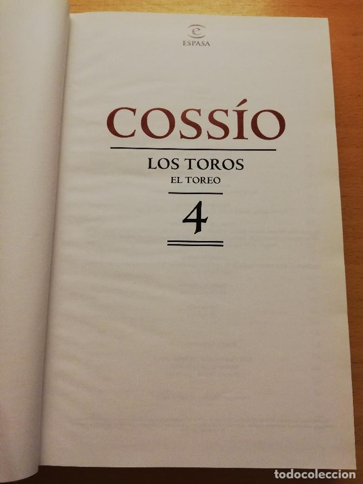 Libros de segunda mano: COSS&Iacute;O. LOS TOROS. EL TOREO (N&ordm; 4) ESPASA - Foto 2