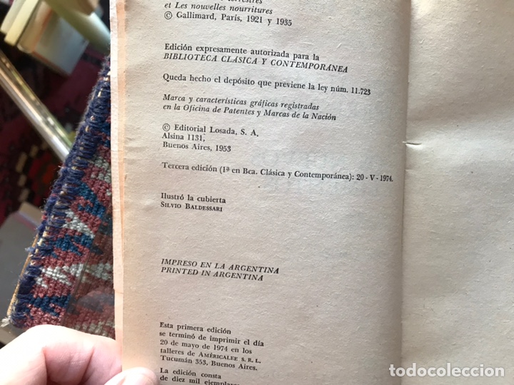 Libros de segunda mano: Los alimentos terrestres y las nuevos alimentos. Andr&eacute; Gide - Foto 4