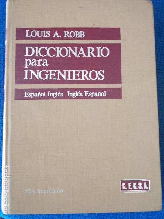 Libros de segunda mano: DICCIONARIO PARA INGENIEROS  ROBB   CECSA - Foto 1