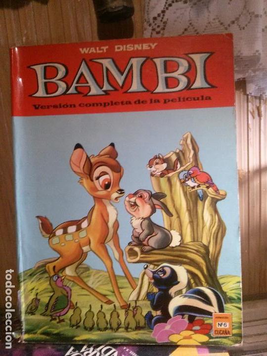 Libros de segunda mano: BAMBI, WALT DISNEY, VERSI&Oacute;N COMPLETA DE LA PEL&Iacute;CULA, ED. CUCA&Ntilde;A - Foto 1