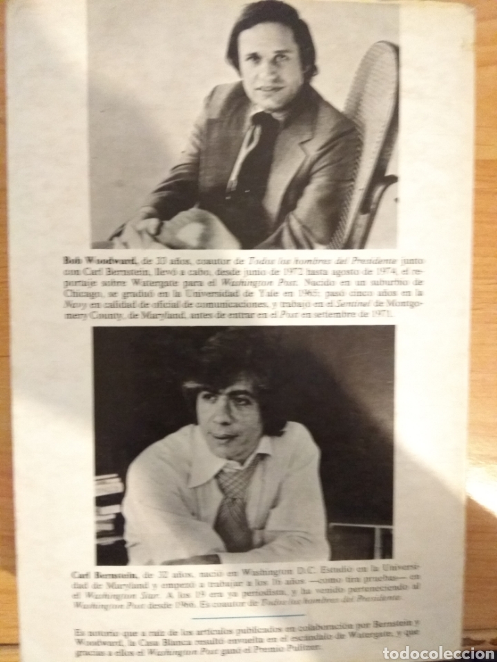 Libros de segunda mano: Los d&iacute;as finales. Bob Woodward. Carl Bernstein - Foto 2