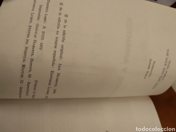 Libros de segunda mano: AMIGOS Y AMANTES. IRIS MURDOCH #0167 - Foto 3