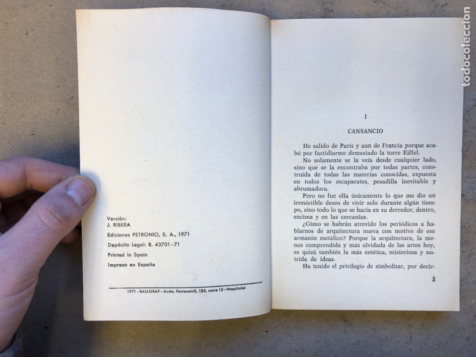 Libros de segunda mano: LA VIDA ERRANTE. GUY DE MAUPASSANT. EDICIONES PETRONIO 1971. 191 P&Aacute;GINAS. - Foto 3