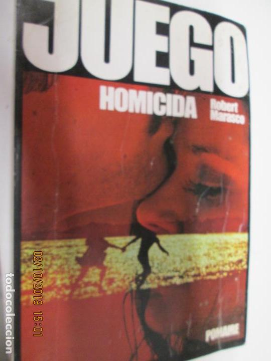 Libros de segunda mano: JUEGO HOMICIDA , ROBERT MARASCO , Editorial Pomaire, 1981 - Foto 1