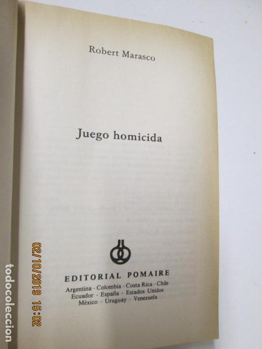 Libros de segunda mano: JUEGO HOMICIDA , ROBERT MARASCO , Editorial Pomaire, 1981 - Foto 2