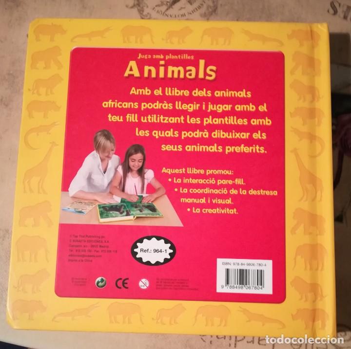 Libros de segunda mano: Juga amb plantilles. Animals - en catal&agrave; - Foto 2