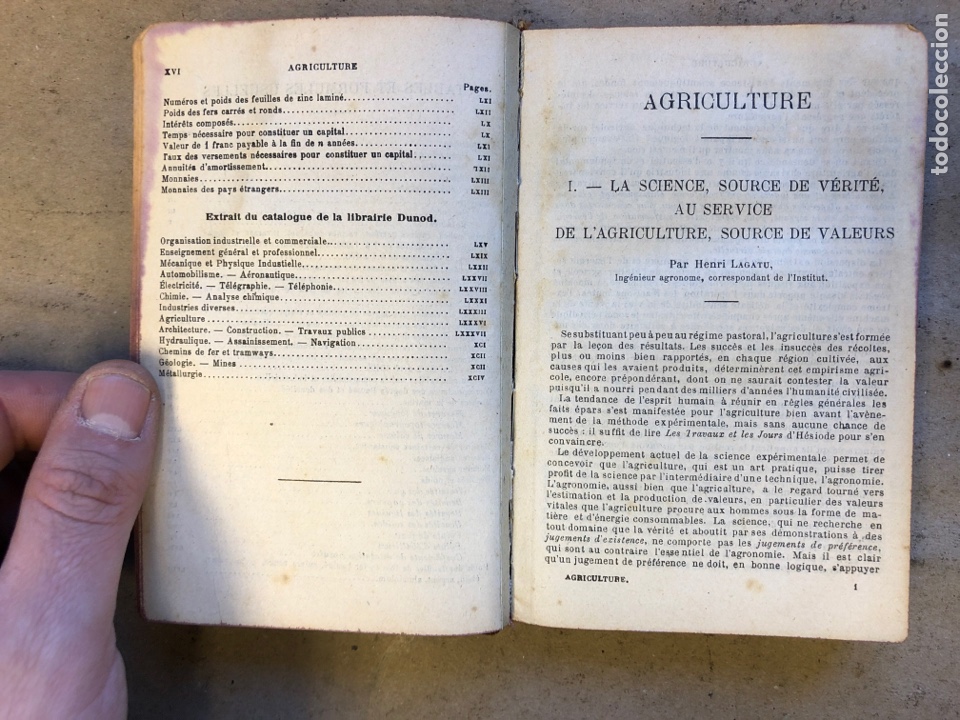 Libros de segunda mano: AGRICULTURE (AIDE MEMORIE PRACTIQUE DU TECHNICIEN AGRICOLE). A. LECOMTE. 1939. - Foto 4