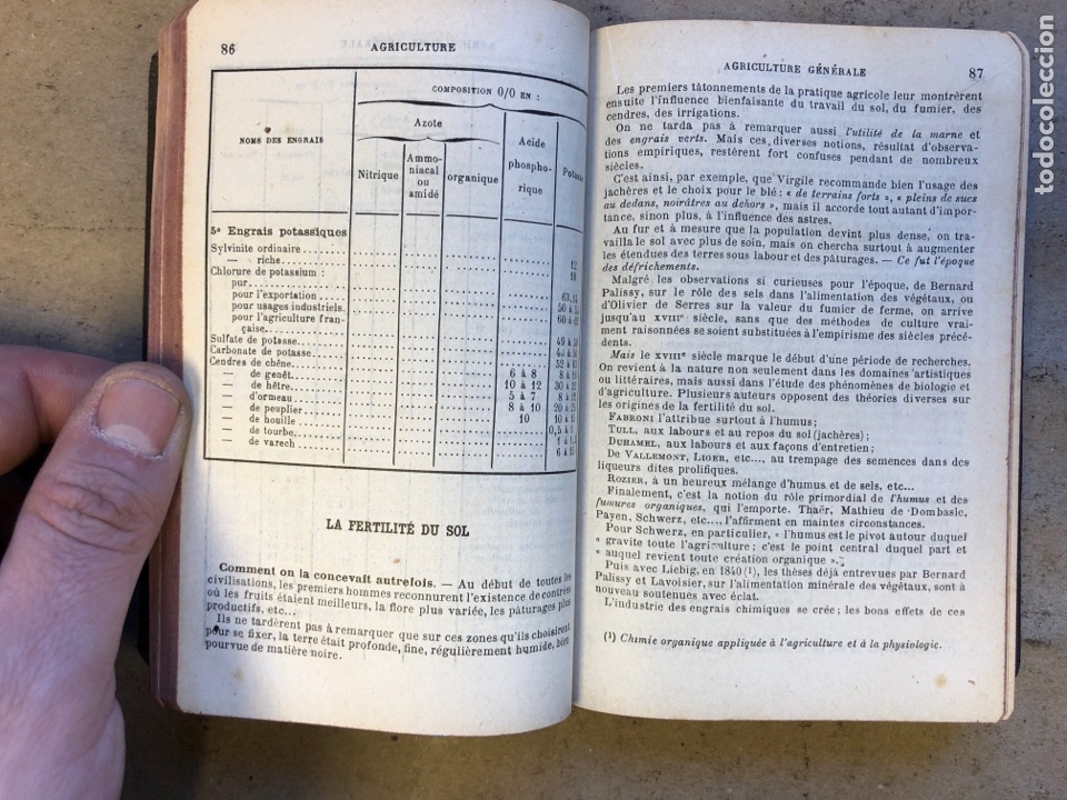 Libros de segunda mano: AGRICULTURE (AIDE MEMORIE PRACTIQUE DU TECHNICIEN AGRICOLE). A. LECOMTE. 1939. - Foto 5