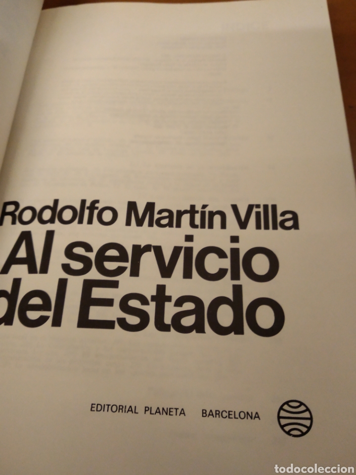 Libros de segunda mano: RODOLFO MART&Iacute;N VILLA. AL SERVICIO DEL ESTADO #1458 - Foto 2