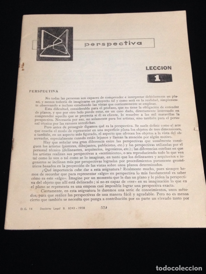 Libros de segunda mano: Curso de delineante general,CEAC,a&ntilde;o 1958,varias lecciones. - Foto 1