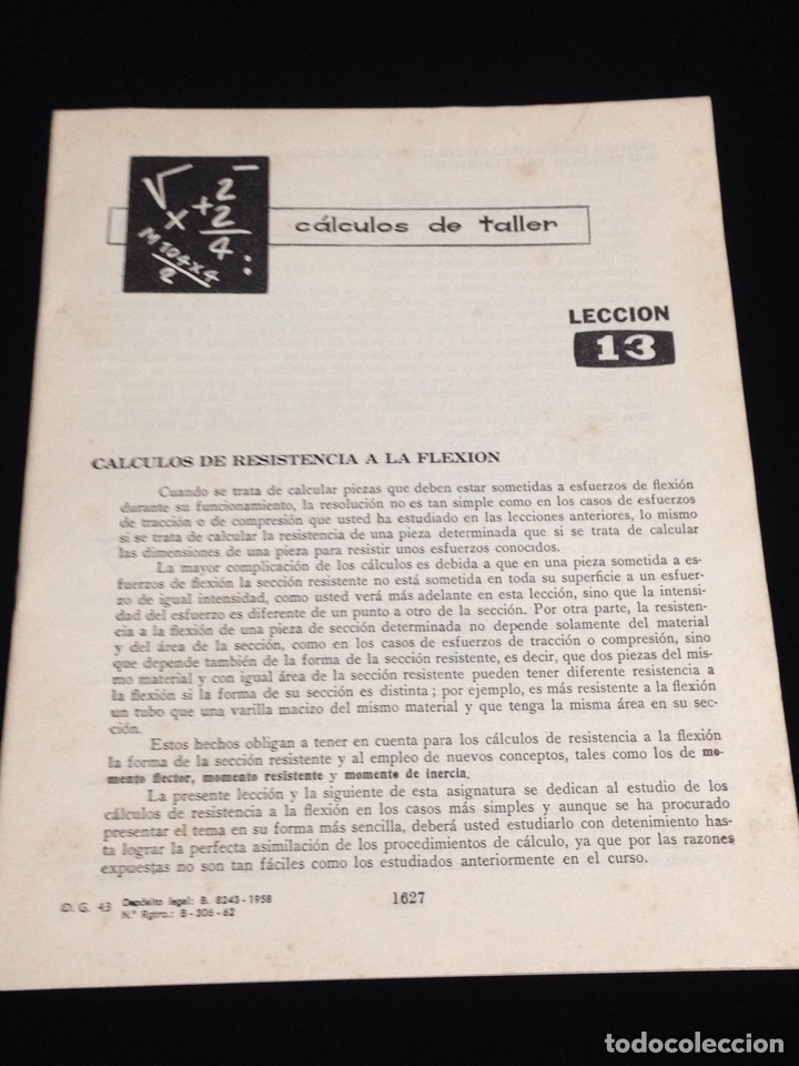 Libros de segunda mano: Curso de delineante general,CEAC,a&ntilde;o 1958,varias lecciones. - Foto 1