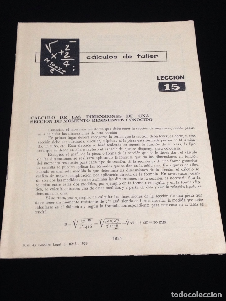 Libros de segunda mano: Curso de delineante general,CEAC,a&ntilde;o 1958,varias lecciones. - Foto 1