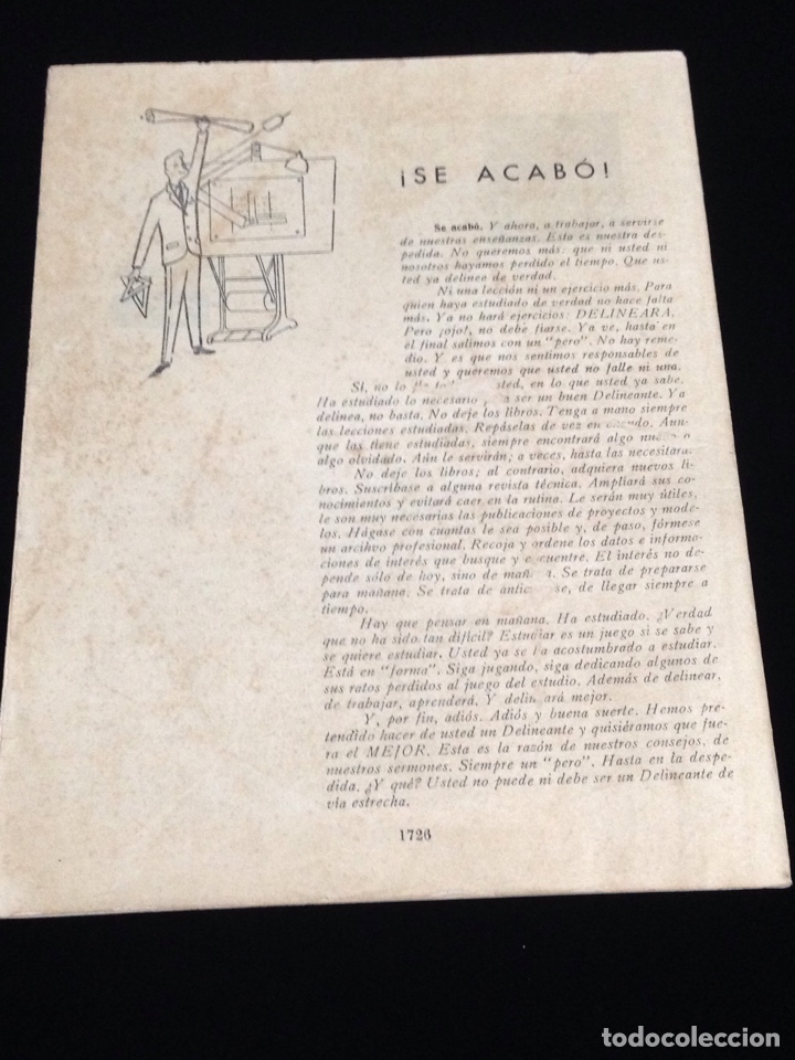 Libros de segunda mano: Curso de delineante general,CEAC,a&ntilde;o 1958,varias lecciones. - Foto 3