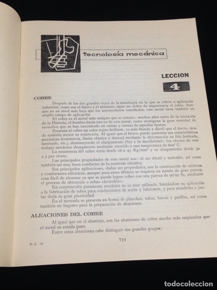 Libros de segunda mano: Curso de delineante general,CEAC,a&ntilde;o 1958,varias lecciones. - Foto 2