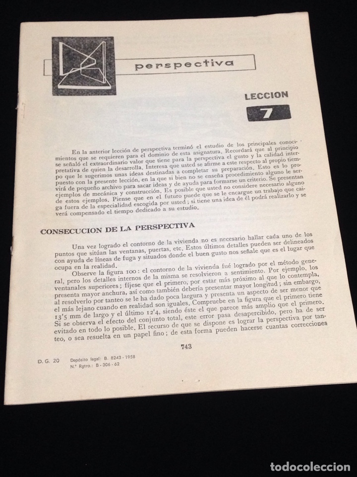 Libros de segunda mano: Curso de delineante general,CEAC,a&ntilde;o 1958,varias lecciones. - Foto 1
