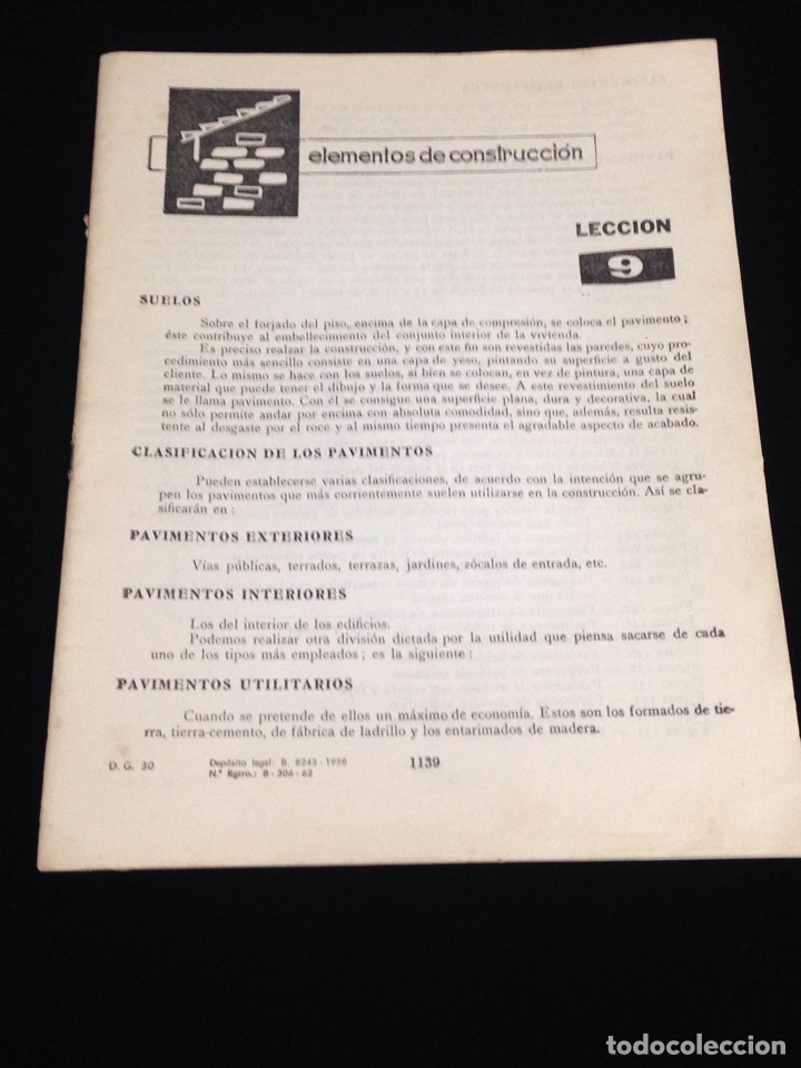 Libros de segunda mano: Curso de delineante general,CEAC,a&ntilde;o 1958,varias lecciones. - Foto 1