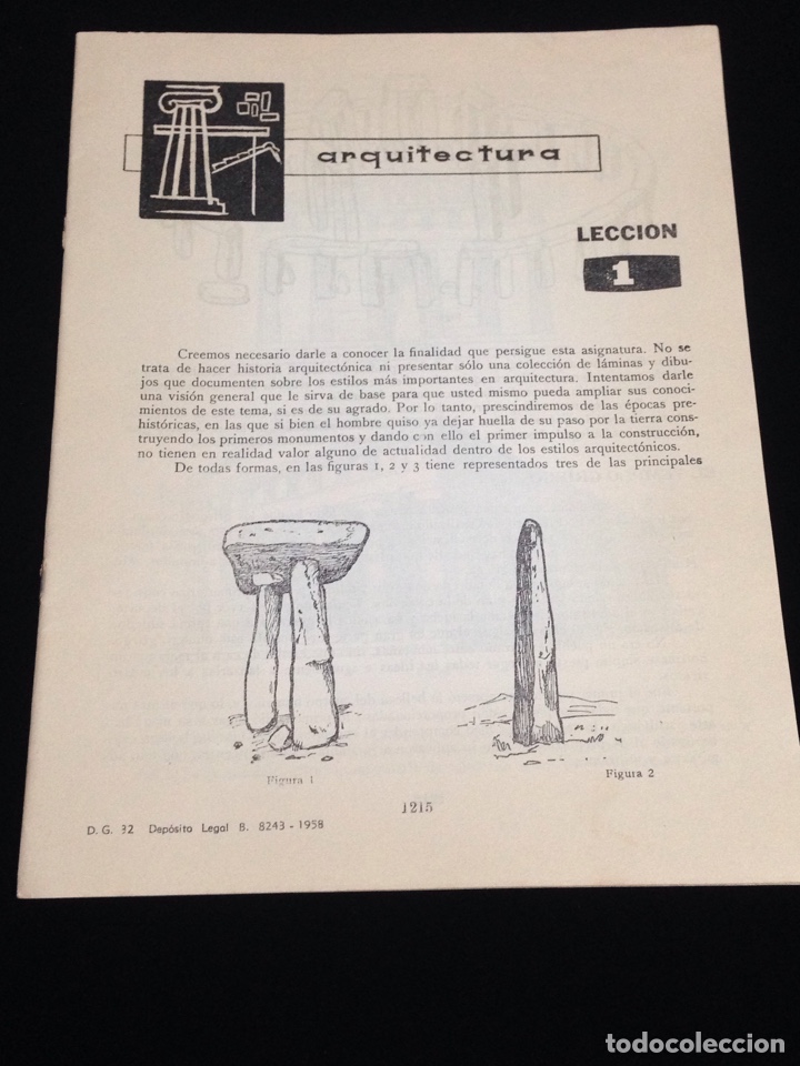 Libros de segunda mano: Curso de delineante general,CEAC,a&ntilde;o 1958,varias lecciones. - Foto 1