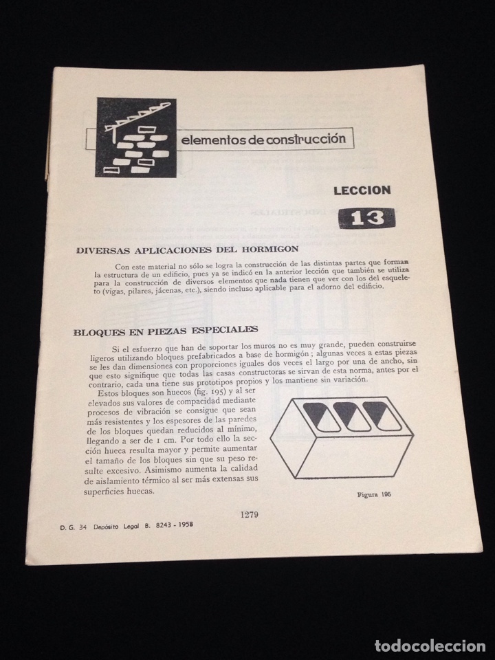 Libros de segunda mano: Curso de delineante general,CEAC,a&ntilde;o 1958,varias lecciones. - Foto 1