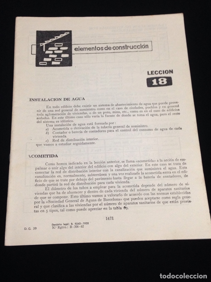 Libros de segunda mano: Curso de delineante general,CEAC,a&ntilde;o 1958,varias lecciones. - Foto 1