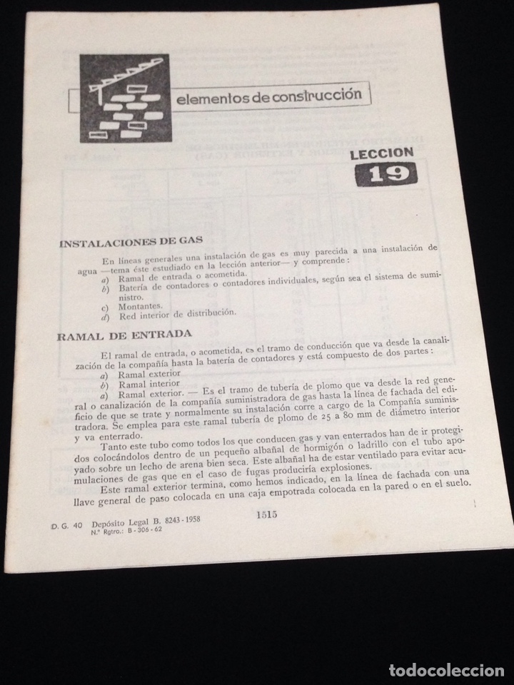 Libros de segunda mano: Curso de delineante general,CEAC,a&ntilde;o 1958,varias lecciones. - Foto 1