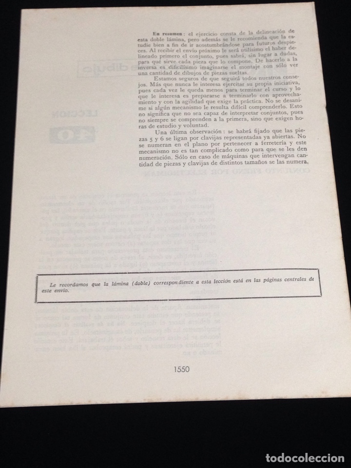 Libros de segunda mano: Curso de delineante general,CEAC,a&ntilde;o 1958,varias lecciones. - Foto 3