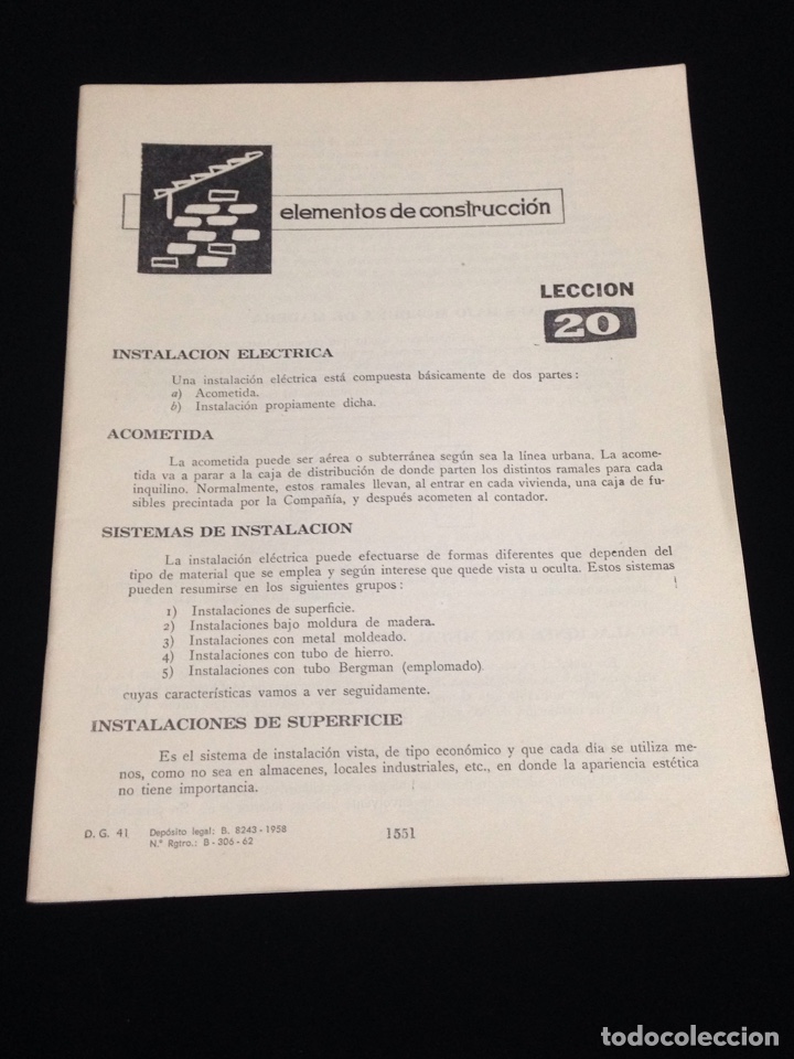 Libros de segunda mano: Curso de delineante general,CEAC,a&ntilde;o 1958,varias lecciones. - Foto 1