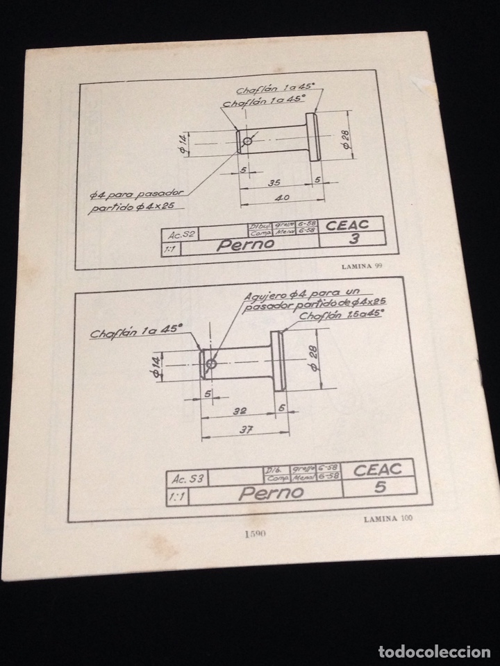 Libros de segunda mano: Curso de delineante general,CEAC,a&ntilde;o 1958,varias lecciones. - Foto 3