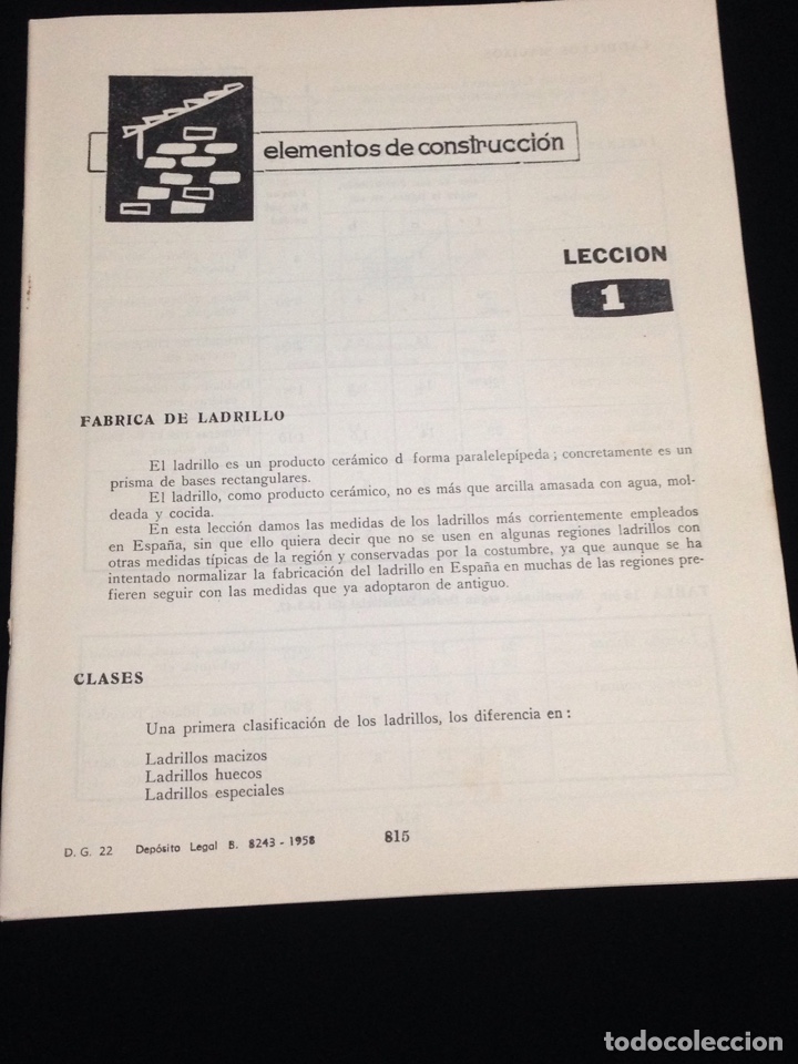 Libros de segunda mano: Curso de delineante general,CEAC,a&ntilde;o 1958,varias lecciones. - Foto 1