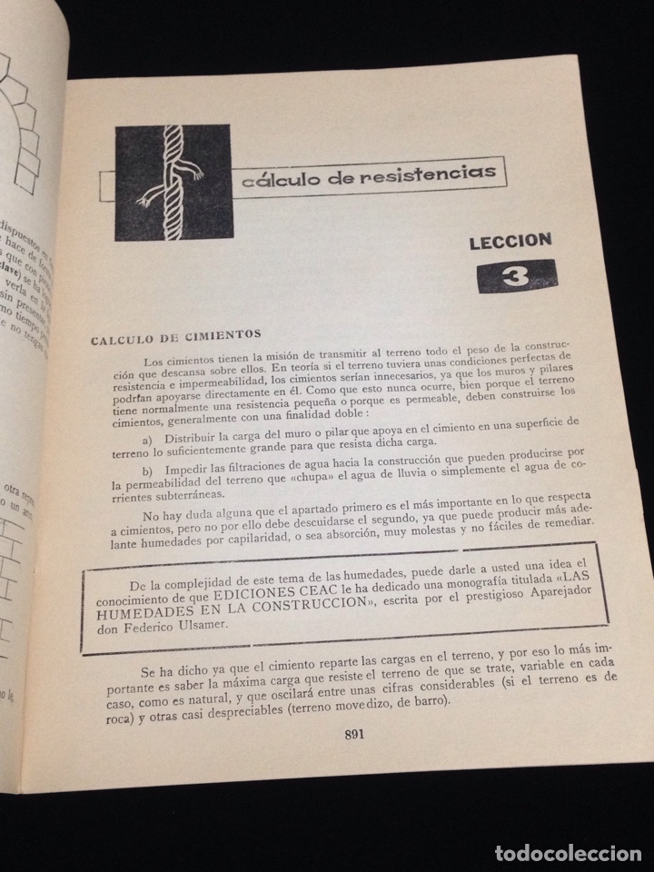 Libros de segunda mano: Curso de delineante general,CEAC,a&ntilde;o 1958,varias lecciones. - Foto 2