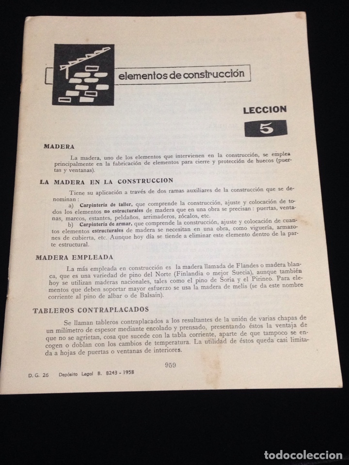 Libros de segunda mano: Curso de delineante general,CEAC,a&ntilde;o 1958,varias lecciones. - Foto 1