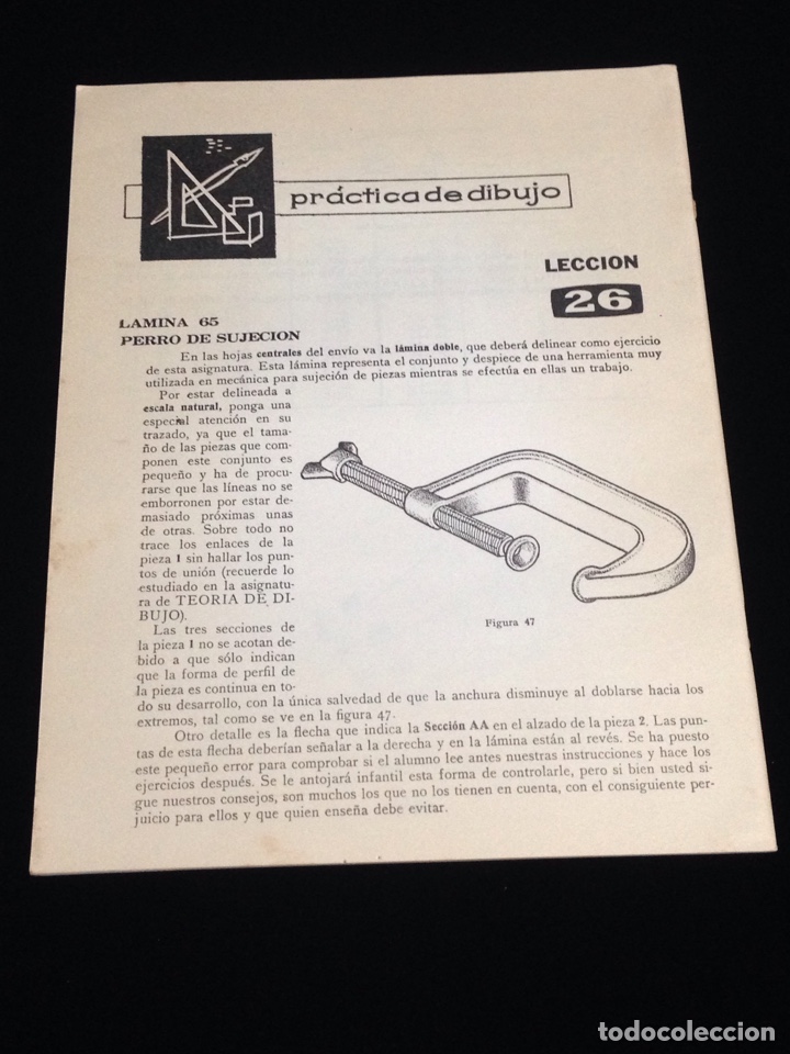 Libros de segunda mano: Curso de delineante general,CEAC,a&ntilde;o 1958,varias lecciones. - Foto 3