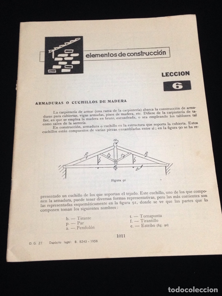 Libros de segunda mano: Curso de delineante general,CEAC,a&ntilde;o 1958,varias lecciones. - Foto 1