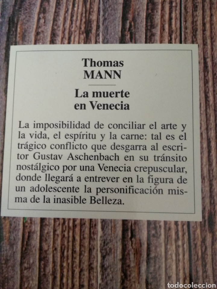 Libros de segunda mano: La muerte en Venecia. Thomas Mann - Foto 2