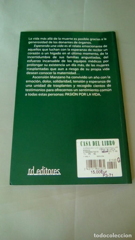 Libros de segunda mano: ESPERANDO UNA VIDA.- ASCENSION MANZANO - Foto 2