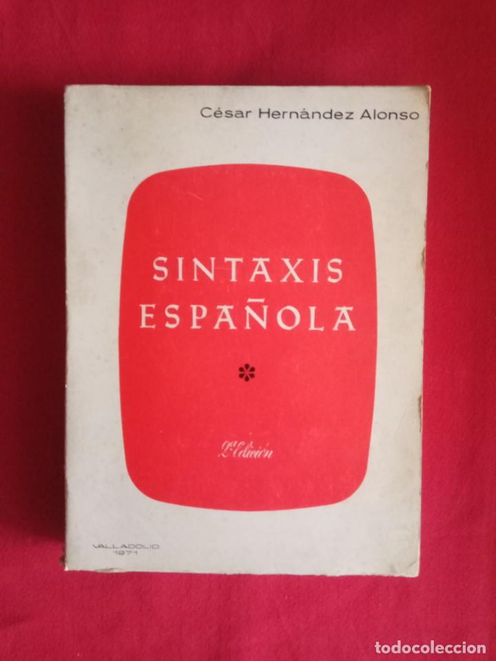 Libros de segunda mano: sintaxis espa&ntilde;ola -CESAR HERNANDEZ ALONSO. - Foto 1