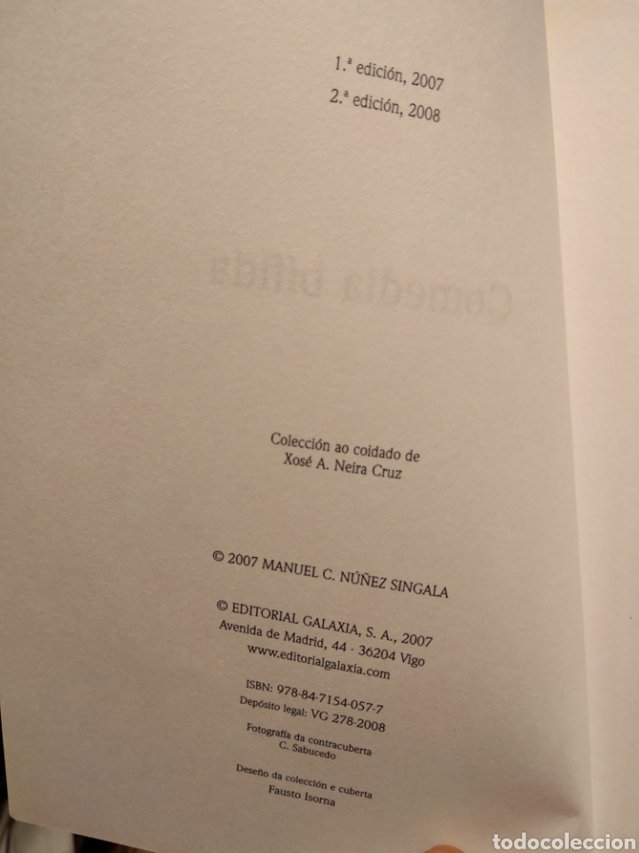Libros de segunda mano: COMEDIO B&Iacute;FIDA. MANUEL NU&Ntilde;EZ SINGALA. #0291 - Foto 2