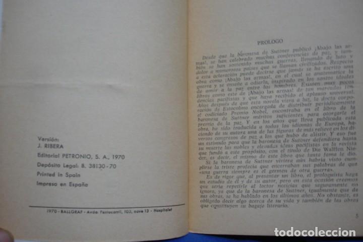 Libros de segunda mano: ABAJO LAS ARMAS - BERTA DE SUTTNER - ED. PETRONIO 1970 - Foto 3