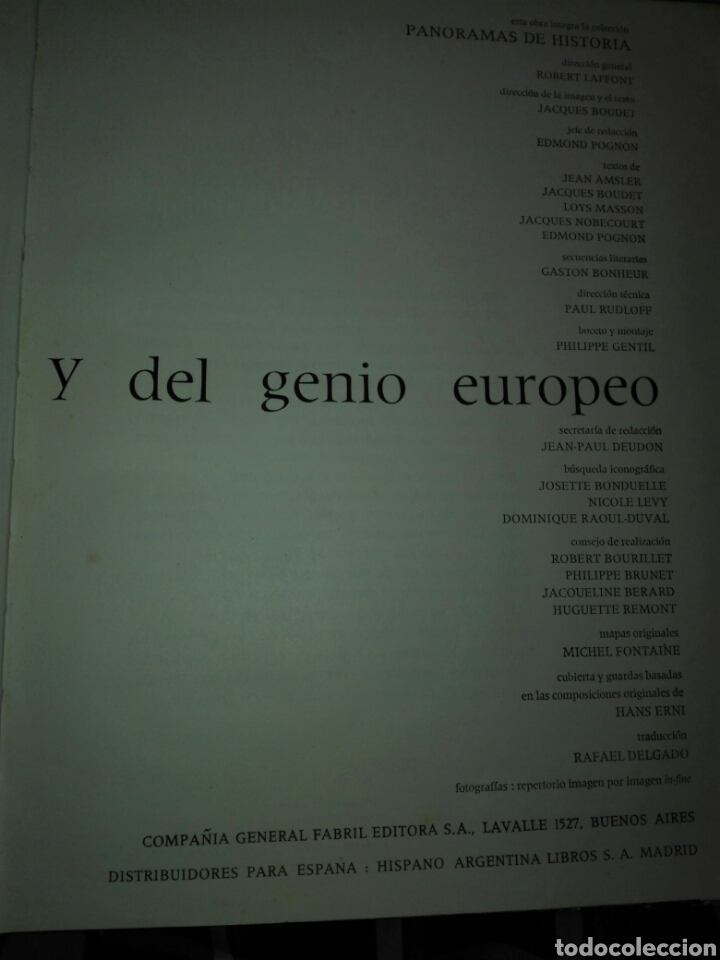 Libros de segunda mano: Historia de Europa y del genio europeo Editorial Fabril, buenos Aires.1959 - Foto 3 - 151908760