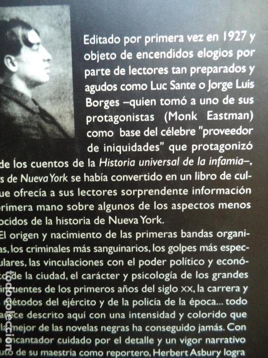 Libros de segunda mano: GANS DE NUEVA YORK/HERBERT ASBURY EDHASA A&Ntilde;O 2003 - Foto 2