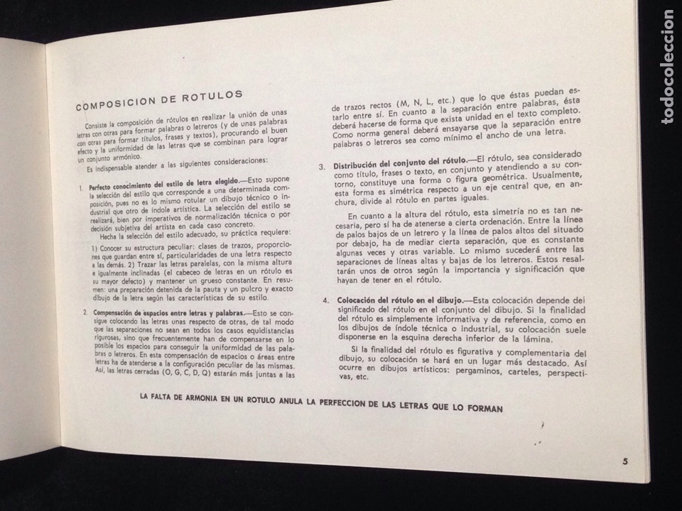 Libros de segunda mano: Metodo de rotulacion,2-16 edicion aumentada,a&ntilde;o 1966. - Foto 2