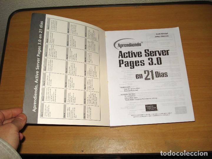 Libros de segunda mano: ACTIVE SERVER PAGES 3.0 APRENDIENDO EN 21 D&Iacute;AS. PRENTICE HALL (1a. edici&oacute;n). A&Ntilde;O 2001 - Foto 2