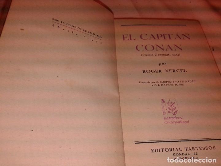 Libros de segunda mano: EL CAPITAN CONAN, ROGER VERCEL, EN CASTELLANO 1943, B2 - Foto 2