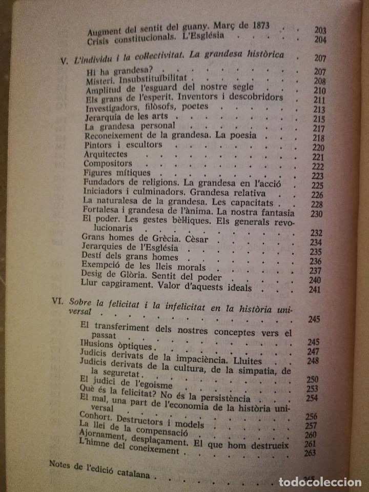 Libros de segunda mano: CONSIDERACIONS SOBRE LA HIST&Ograve;RIA UNIVERSAL (JACOB BURCKHARDT) - Foto 6