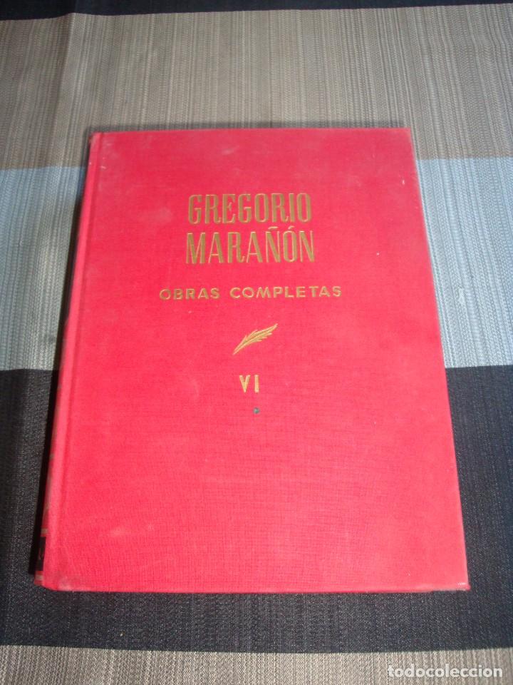 Libros de segunda mano: Obras completas tomo VI, Gregorio Mara&ntilde;on - Foto 1