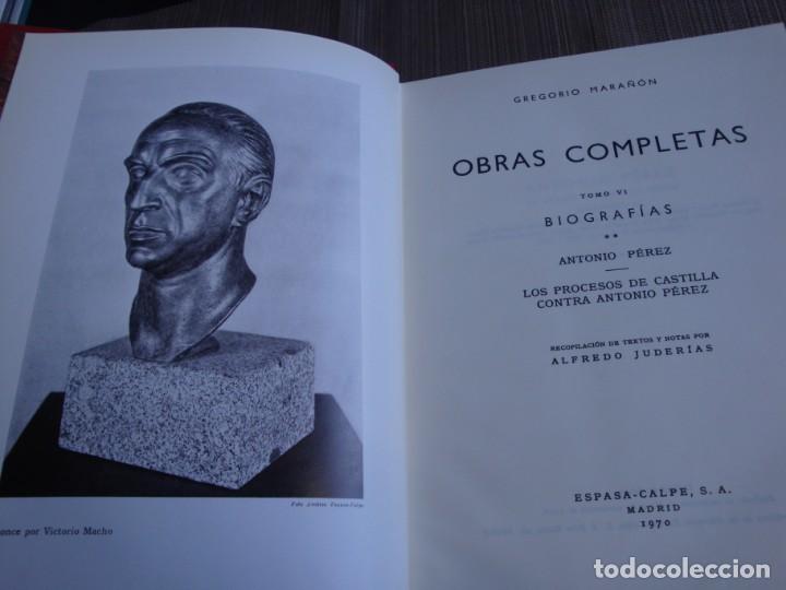 Libros de segunda mano: Obras completas tomo VI, Gregorio Mara&ntilde;on - Foto 2