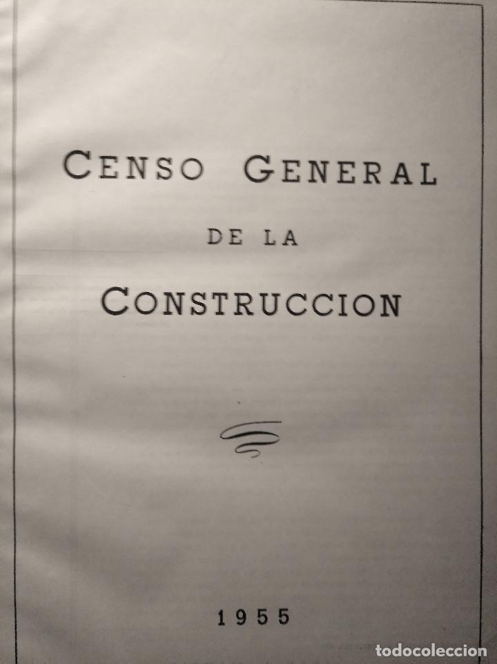 Libros de segunda mano: Censo General de la Construcci&oacute;n, 1955 - Foto 1
