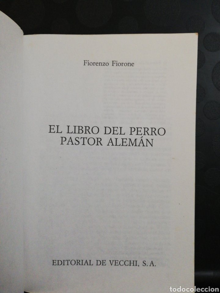 Libros de segunda mano: El libro del perro pastor alem&aacute;n ,Fiorenzo fiorone ,editorial de vecchi - Foto 3