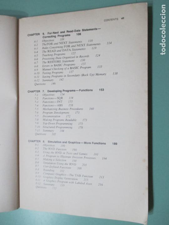 Libros de segunda mano: BASIC COMPUTER PROGRAMMING. THOMAS C. BARTEE. 1981. HARVARD UNIVERSITY. - Foto 3