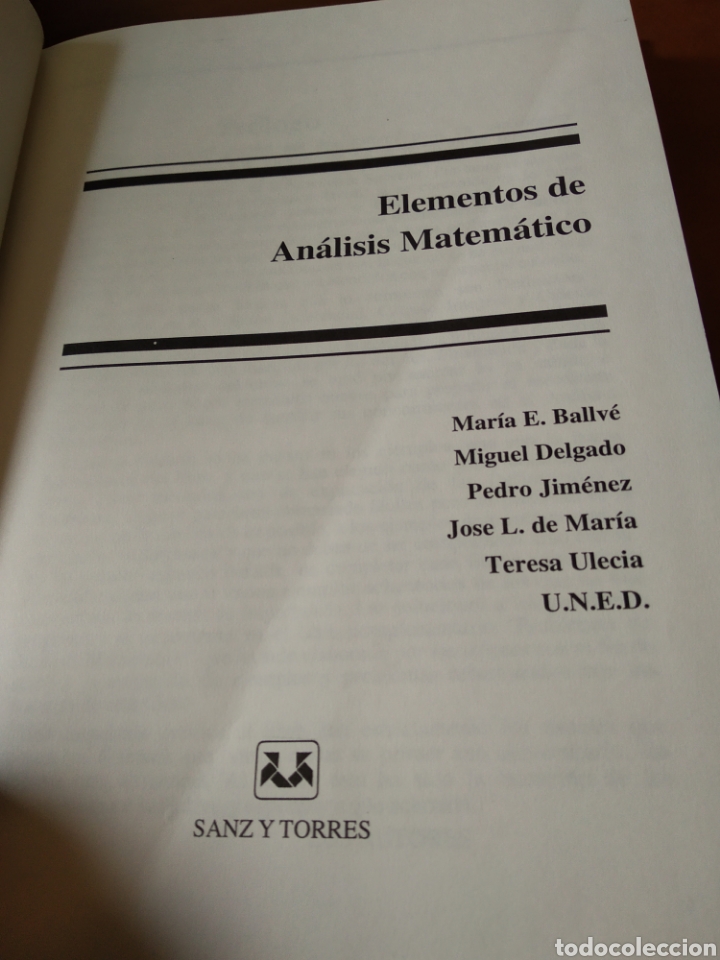 Libros de segunda mano: ELEMENTOS DE AN&Aacute;LISIS MATEM&Aacute;TICO.VV.AA #1503 - Foto 3